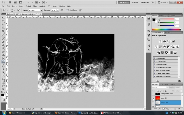 Creation of Smoke Bull: Step 15